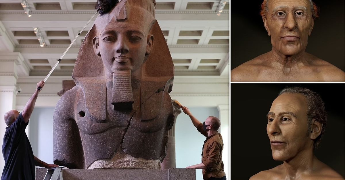 چهره فرعون پس از 3200 سال بازسازی شد!